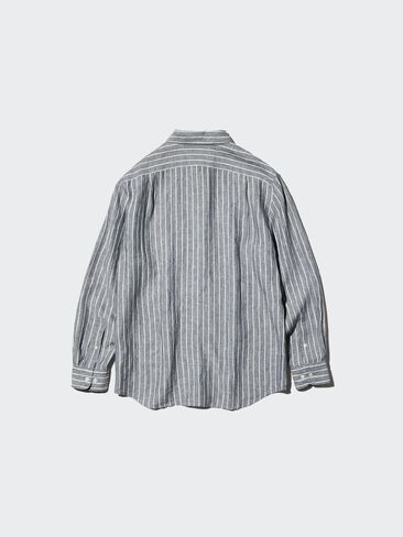 قميص Uniqlo من الكتان الفاخر | مخطط in Saudi Arabia