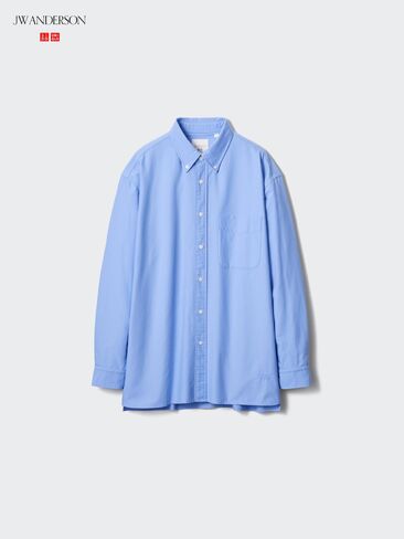 Uniqlo أكسفورد قميص المتضخم in Saudi Arabia