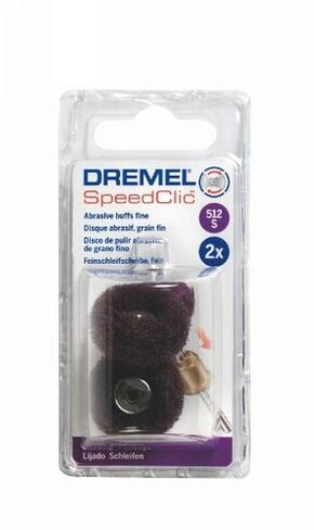 Dremel 512S EZ SpeedClic أدوات جلخ 2 حزمة، 2 ملمع تشطيب (25 مم، Grit 320) للتنظيف والصنفرة الخفيفة in Saudi Arabia