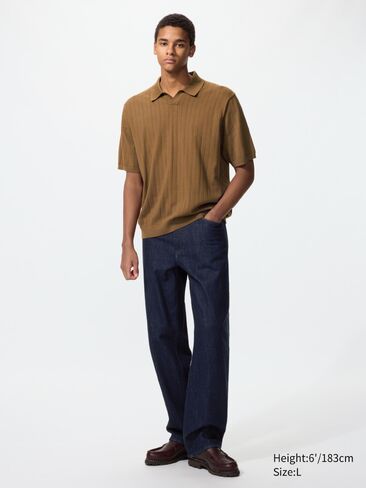 Uniqlo Washable Knitted Skipper Polo Sweater in Saudi Arabia