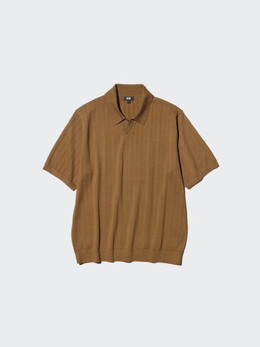 Uniqlo Washable Knitted Skipper Polo Sweater in Saudi Arabia