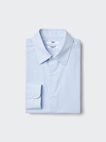 Uniqlo Super Non-Iron Slim Shirt | Regular Collar | Checked in Saudi Arabia