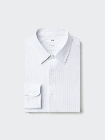 Uniqlo Super Non-Iron Jersey Slim Shirt | Regular Collar | Striped in Saudi Arabia