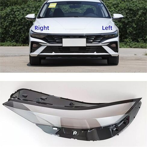 Compatible For Hyundai Elantra 2023 2024 Car Articles Lampshade Cover It Has Good Transparency And Light Transmission(Left) in Saudi Arabia