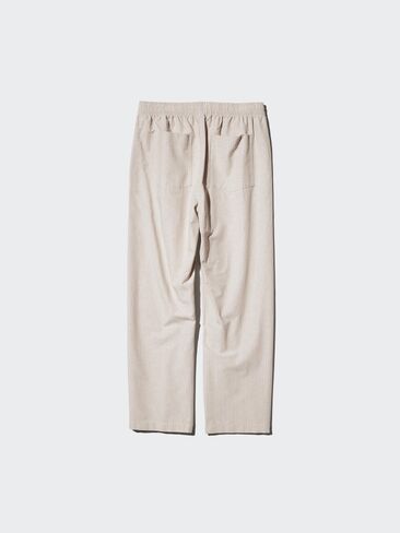 Uniqlo Linen Blend Easy Ankle Pants | Striped in Saudi Arabia