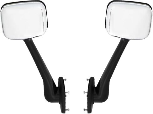 Hood Mirrors Assembly Compatible with 2008-2017 Freightliner Cascadia (Chrome (Silver), Left) in Saudi Arabia