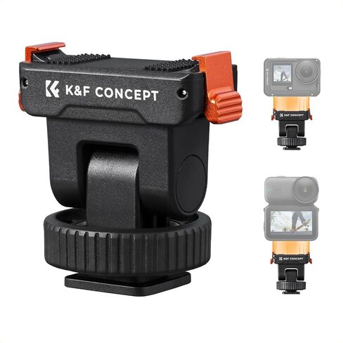 حامل حذاء بارد من K&F CONCEPT متوافق مع DJI Osmo Nano/Osmo Action 6، حامل تثبيت سريع مغناطيسي لكاميرا الحركة، محول ثلاثي القوائم موصل كاميرا الحذاء الساخن مع فتحة لولبية 1/4 بوصة in Kuwait