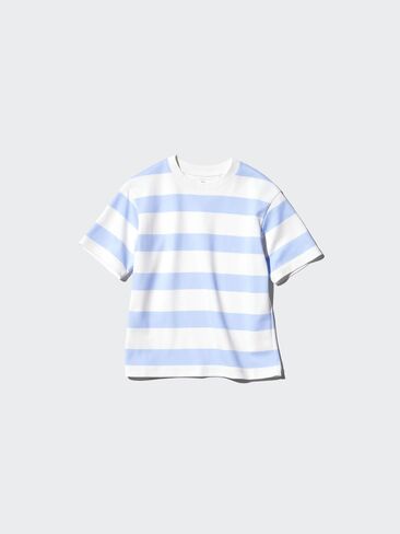 تي شيرت مخطط من القطن من Uniqlo AIRism in Kuwait