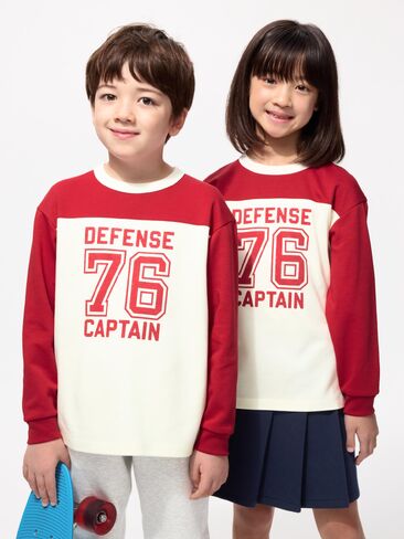 Uniqlo AIRism Cotton Long Sleeve T-Shirt | Graphic in Saudi Arabia