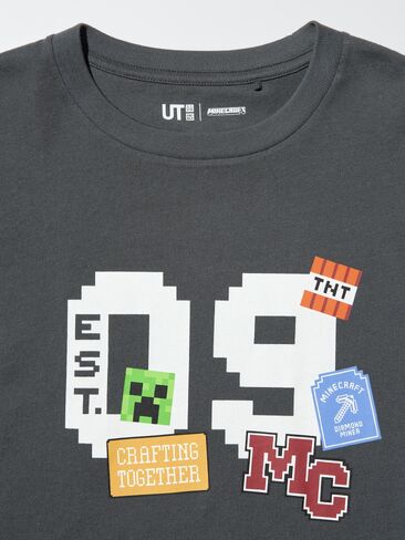 تي شيرت برسومات Uniqlo Minecraft UT in Saudi Arabia