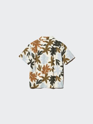 Uniqlo Open Collar Shirt | Short Sleeve | Print in Saudi Arabia