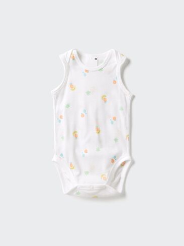 Uniqlo Baby Cotton Mesh Sleeveless Bodysuit | Print in Saudi Arabia