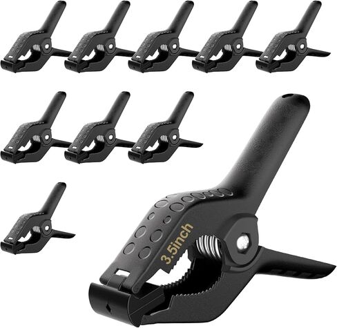 Backdrop Clamps Clips - 4.5in - Larage Spring Clamps for Backdrop Stand, 8 Pack Heavy Duty Plastic Muslin Photo Clamp for Photography Photobooth in Saudi Arabia