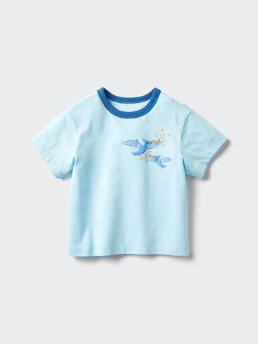 Uniqlo Baby AIRism Cotton T-Shirt | Dinosaur in Saudi Arabia