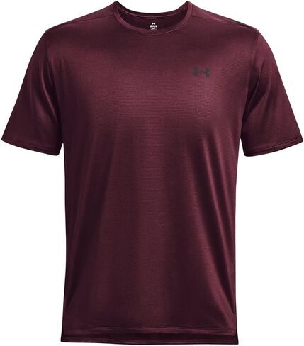 قميص رجالي من Under Armour Tech Vent SS فضفاض باللون الأحمر الكستنائي بأكمام قصيرة M in Kuwait