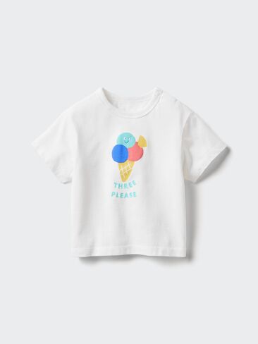 Uniqlo Baby AIRism Cotton T-Shirt | Printed in Saudi Arabia