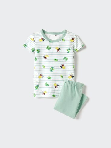 Uniqlo Baby مجموعة كتاب الصور بيجامة جافة | كم قصير in Saudi Arabia