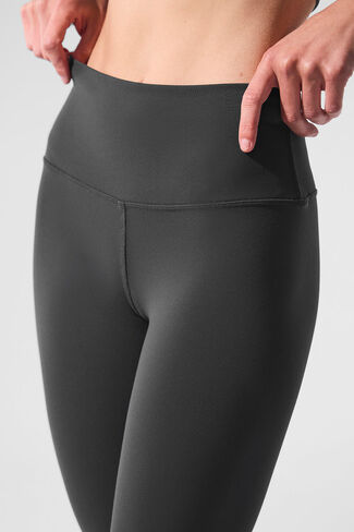 Alo Yoga High-Waist Airbrush Legging - Anthracite in Saudi Arabia