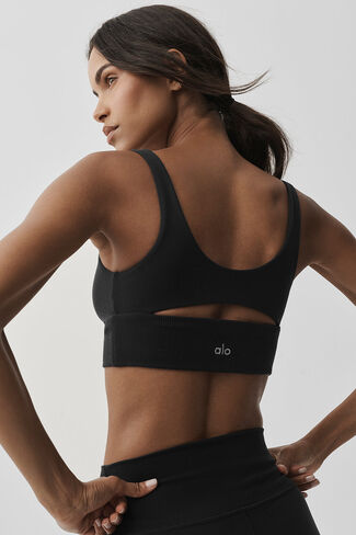 ألو حمالة صدر يوجا بفتحة - أسود in Kuwait