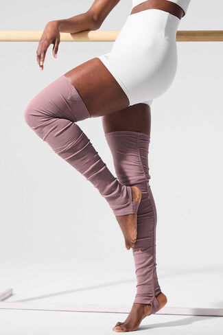 Alo Yoga Goddess Leg Warmers - Smoky Quartz Heather in Saudi Arabia