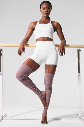 Alo Yoga Goddess Leg Warmers - Smoky Quartz Heather in Saudi Arabia