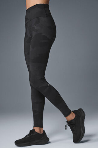 Alo Yoga High-Waist Camo Vapor Legging - Black Camouflage in Saudi Arabia