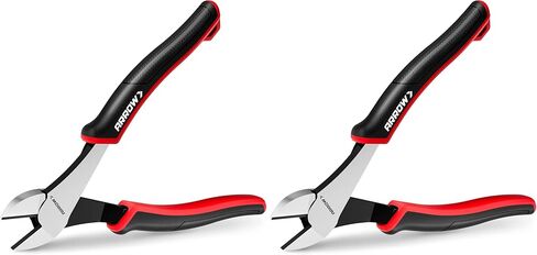 ARROW High Leverage Diagonal Pliers, 6 Inch Wire Cutters with Comfortable TPR Handle, High Carbon Steel Side Cutters for Cutting Wire in Kuwait