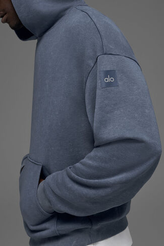 Alo Yoga Chill Vintage Wash Hoodie - Bluestone Wash in Saudi Arabia