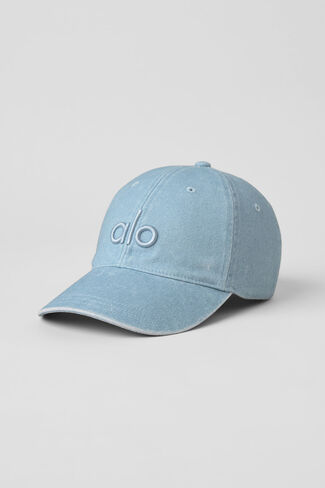 Alo Yoga Washed Off-Duty Cap - Light Denim - Light Denim / One Size in Saudi Arabia