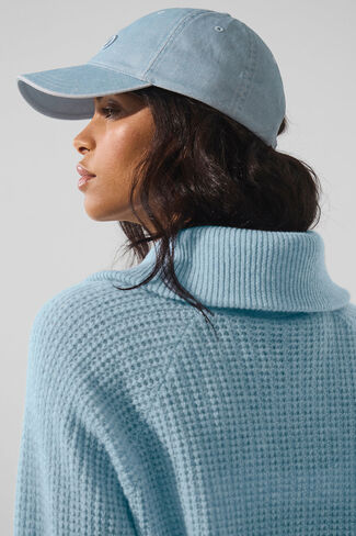 Alo Yoga Washed Off-Duty Cap - Light Denim - Light Denim / One Size in Saudi Arabia