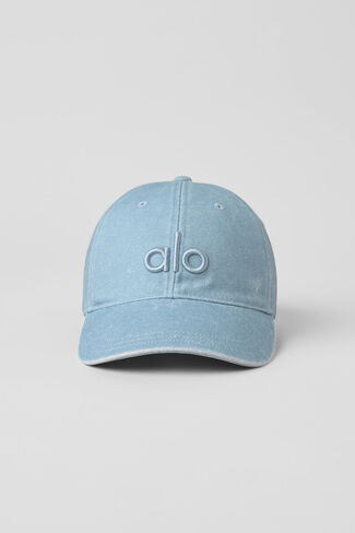 Alo Yoga Washed Off-Duty Cap - Light Denim - Light Denim / One Size in Saudi Arabia