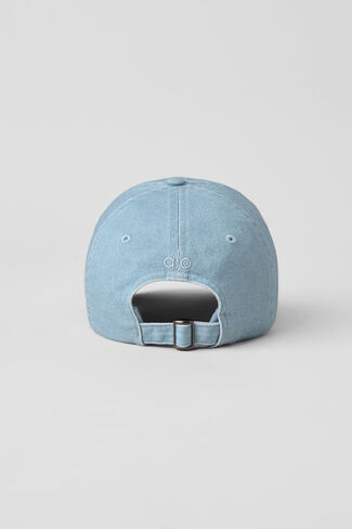 Alo Yoga Washed Off-Duty Cap - Light Denim - Light Denim / One Size in Saudi Arabia