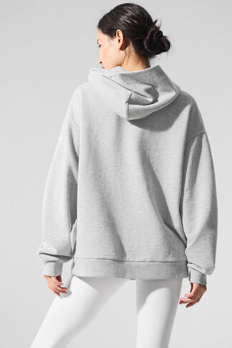 Alo Yoga Chill Hoodie - Athletic Heather Grey in Saudi Arabia