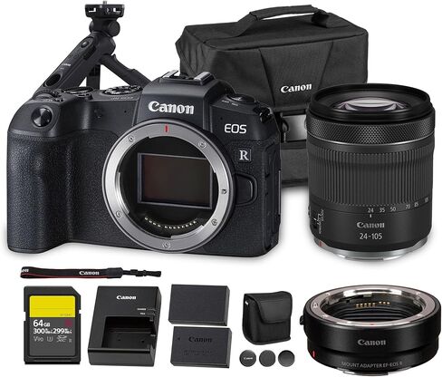 Canon EOS RP Mirrorless Camera| 26.2MP Full Frame Sensor| 4K Video Recording| Lightweight Compact Camera for Travel and Everyday Content Creation + Canon RF 50mm f/1.8 STM Lens + Tripod Grip + More in Saudi Arabia