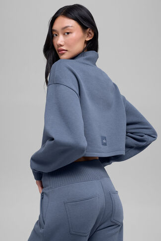 Alo Yoga Cropped Serenity Coverup - Bluestone in Saudi Arabia
