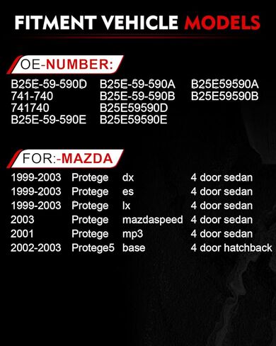 منظم نوافذ الطاقة لجانب الراكب الأمامي الأيمن مع محرك لـ: -Mazda Protege 1999 2000 2001 2002 2003، Protege5 2002 2003، 4 أبواب سيدان، استبدال موصل 2 دبابيس # BJ0E-58-590D 741-741 in Saudi Arabia