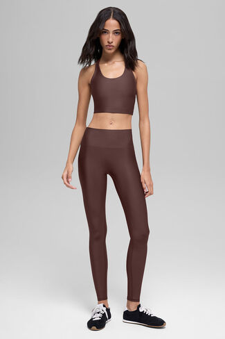 Alo Yoga Airlift Super Sleek Bra Tank - Brownstone in Kuwait
