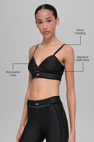 حمالة صدر يوجا إيرليفت لوف للغة من ألو - أسود in Kuwait