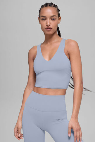 Alo Yoga Airbrush Real Bra Tank - Winter Frost in Saudi Arabia