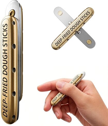 OBEST Fidget Toys Adults Set, EDC Fidget Slider Push Card Toys, Metal Fidget Slider, Relieve ADHD/Anxiety/Stress Metal Fidget Toys Desk Toys,Gifts for Father Boyfriend Friends(Golden) in Saudi Arabia