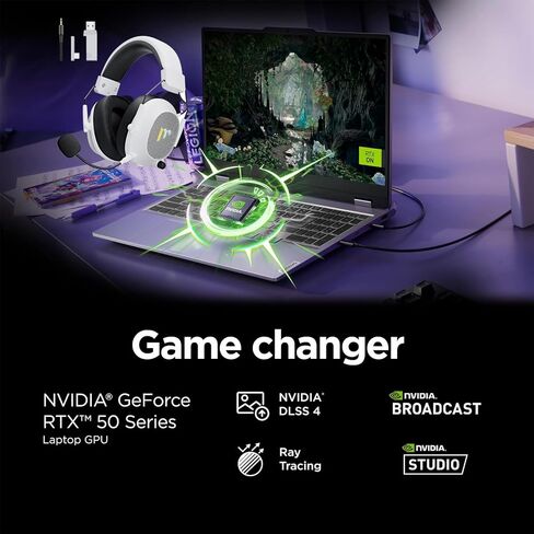 كمبيوتر محمول للألعاب Lenovo LOQ، شاشة 15.6 بوصة FHD 144 هرتز، AMD Ryzen 7 250، NVIDIA GeForce RTX 5050، ذاكرة الوصول العشوائي 16 جيجابايت، 512 جيجابايت SSD، Wi-Fi 6، لوحة مفاتيح بإضاءة خلفية، Win 11 Home، Luna Grey، مع ملحقات Mytrix Lifetime Office in Kuwait