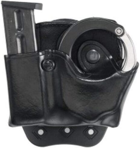 شركة العكر للمنتجات الجلدية D.M.S. ASP Cuff/Mag Combo Aker Leather 519A D.M.S. ASP أصفاد/حقيبة مجلة، عادي، اليد اليمنى، 9 مم، أسود in Kuwait