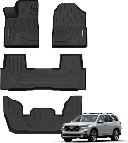 سجادات أرضية لسيارة Kia Sportage Hybrid 2023-2026 مع مسند ظهر وبطانات أرضية TPE مناسبة لجميع الأحوال الجوية تناسب Sportage 2026 مجموعة كاملة مضادة للانزلاق من ملحقات السيارة (غير مناسبة PHEV) in Kuwait