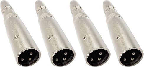 XLR to 6.35MM Adapter 3PIN XLR Female to 1/4" Female Adpapter for Microphone, Stereo, Mixer 4pcs in Saudi Arabia