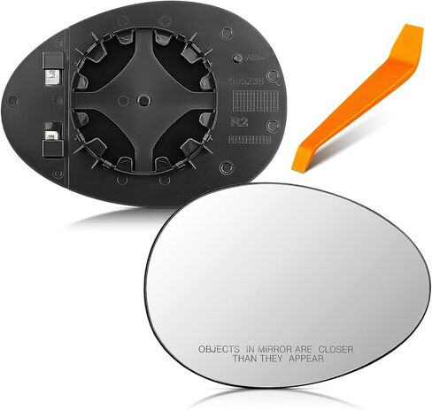 AUTOKAY Left Driver Side Mirror Glass Fits for Mini Cooper 2007-2015, Left Side Heated Rearview Mirror Glass Convex Glass Replaces 51169803193 51162755625 in Saudi Arabia