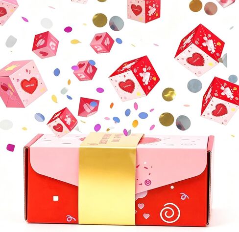 Surprise Gift Boxes - Surprise Pop Up Gift Box for Money and Birthday, Unique Christmas Folding Bouncing Red Envelope Gift Box All Over The Sky, Surprise Jumping Boxes for Gifts (Green) in Kuwait