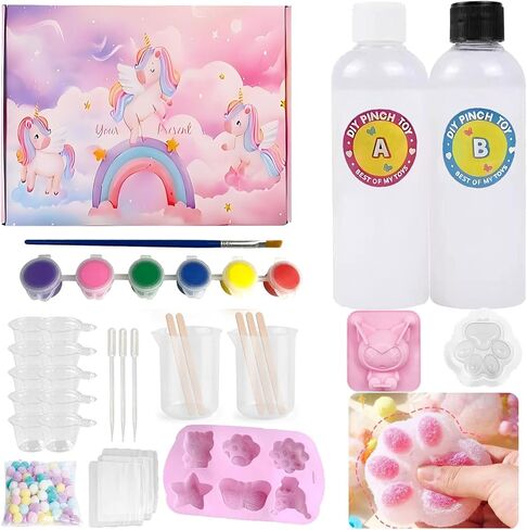 قوالب سيليكون Jiofaviu لـ Taba Squishy ، Diy Squishy Making Moulds ، Gel Squishy ، Fufu Squishy - Silicone Morn Att ، مسحوق التدفق لـ Taba Squishy (200 مل - 8 أشهر) in Saudi Arabia