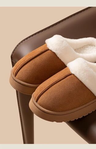 Women's Fuzzy Memory Foam Slippers Fluffy Winter House Shoes,Anti-Skid house slippers Indoor and Outdoor in Kuwait