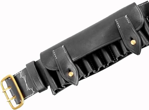 British Victorian Era Martini-Henry P-1882 Brown Leather Ammunition Bandolier - 50 Round Capacity in Saudi Arabia