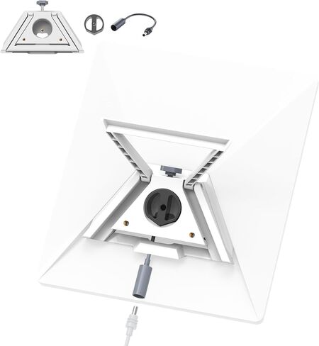 حامل 3 في 1 لجهاز Starlink Mini، مسند بديل مع محول خيط ثلاثي القوائم 1/4 بوصة يدعم زاوية سطح مستو 110 درجة، وأنابيب، وحامل ثلاثي القوائم ومشابك، للمركبات الترفيهية والشاحنات والتخييم في الهواء الطلق in Kuwait